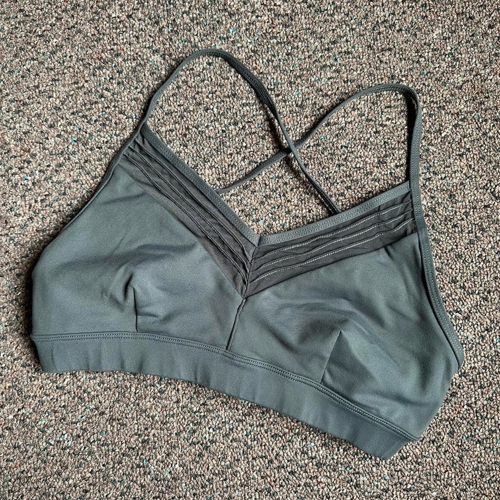 Ultimate Mesh-Inset Sports Bra by Alo Yoga
